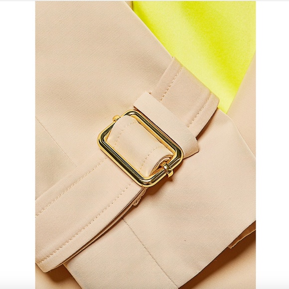 NWT $595 Alice + Olivia Adrien Trench Coat XS - Picture 6 of 15